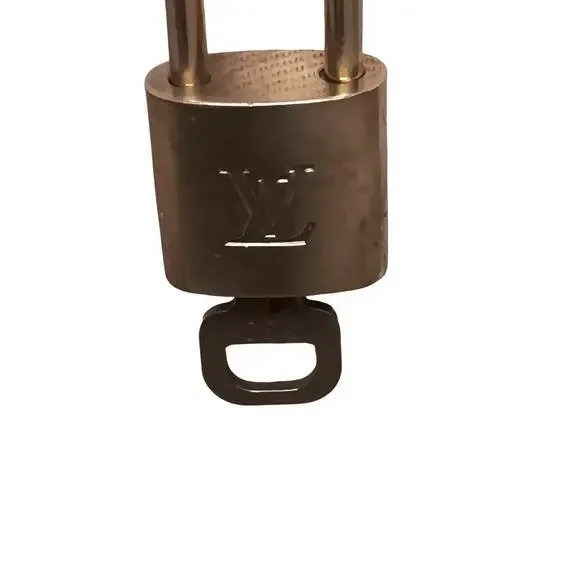 Authentic Louis Vuitton Brass Lock & Key Necklace on Gold Plated Chain - Picture 11 of 12